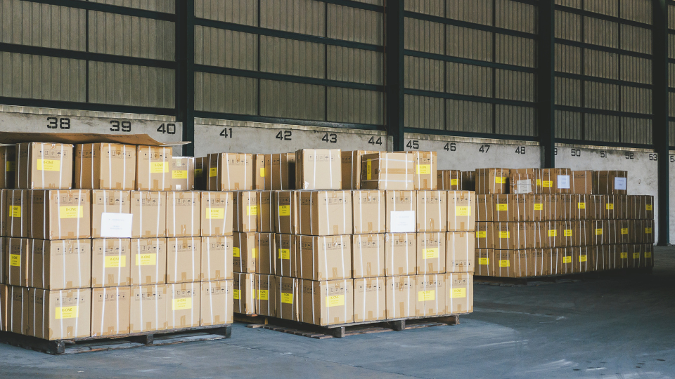 A large pile of boxes ready for shipping to fulfill orders