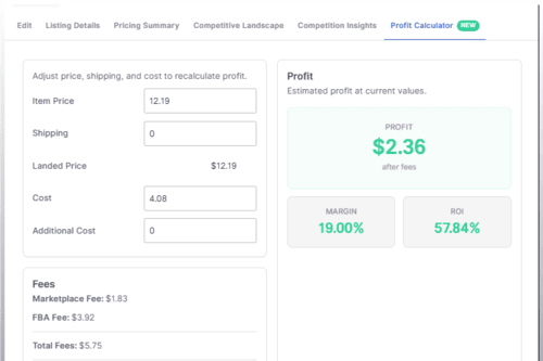 Introducing the Profit Calculator